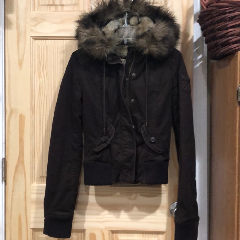 COPY - Dark Brown Abercrombie and Fitch jacket